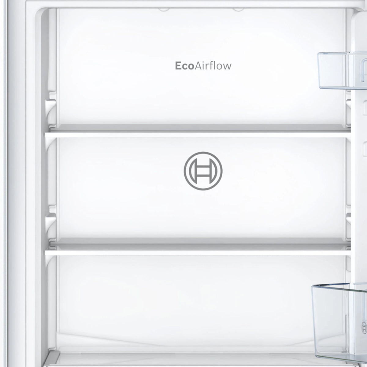 Bosch KIN85NSE0G 50:50 Traditional Built-in Frost free Fridge freezer - White