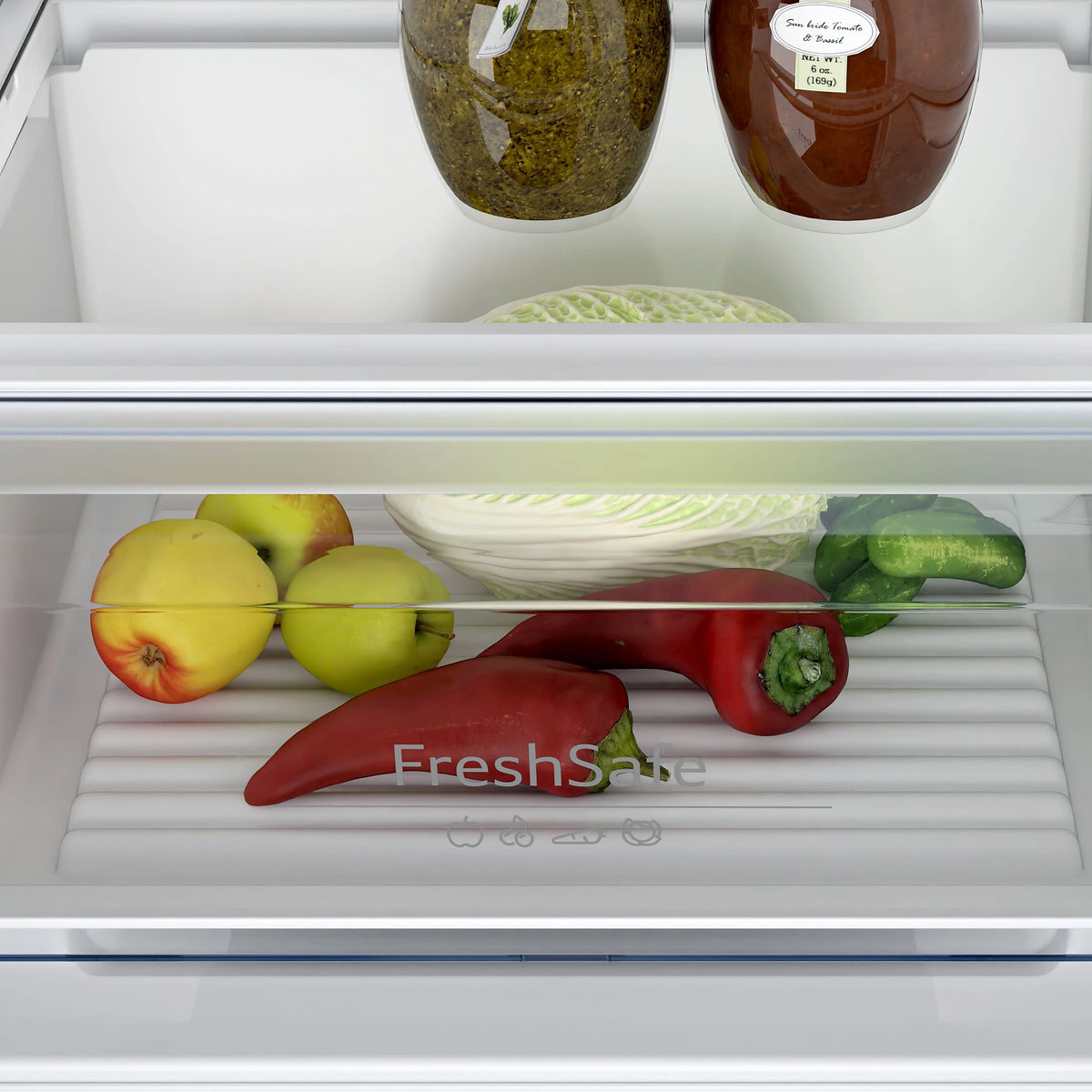 NEFF KI7851SE0G 50:50 Traditional Built-in Frost free Fridge freezer - White