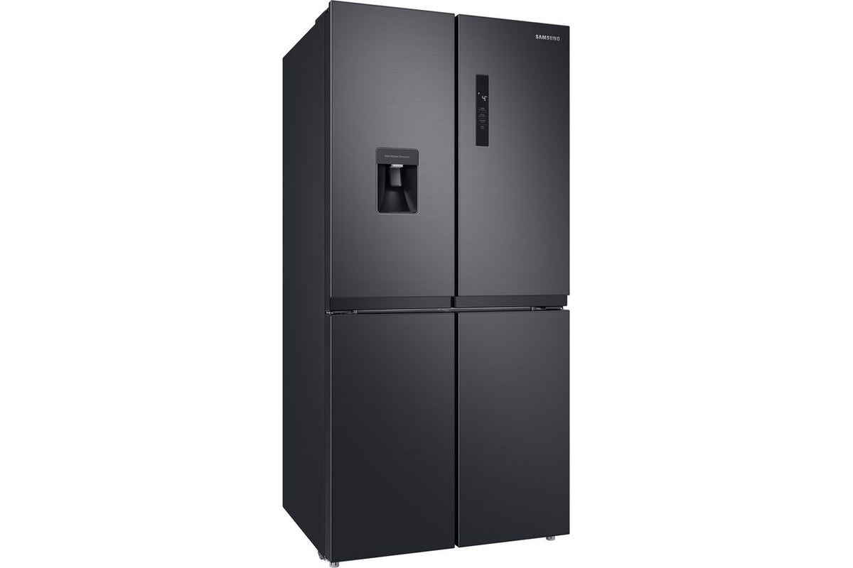 Samsung RF48A401EB4 Non-Plumbed Total No Frost American Fridge Freezer - Gentle Black Matt - E Rated