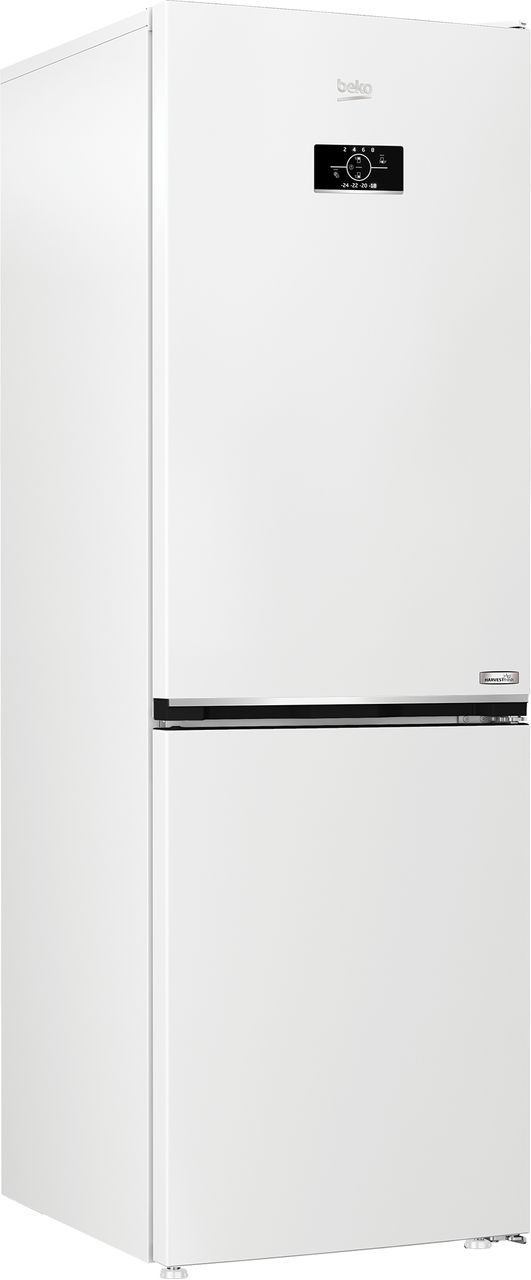 Beko HarvestFresh™ CNG6686VW 60-40 Frost Free Fridge Freezer - White - C Rated