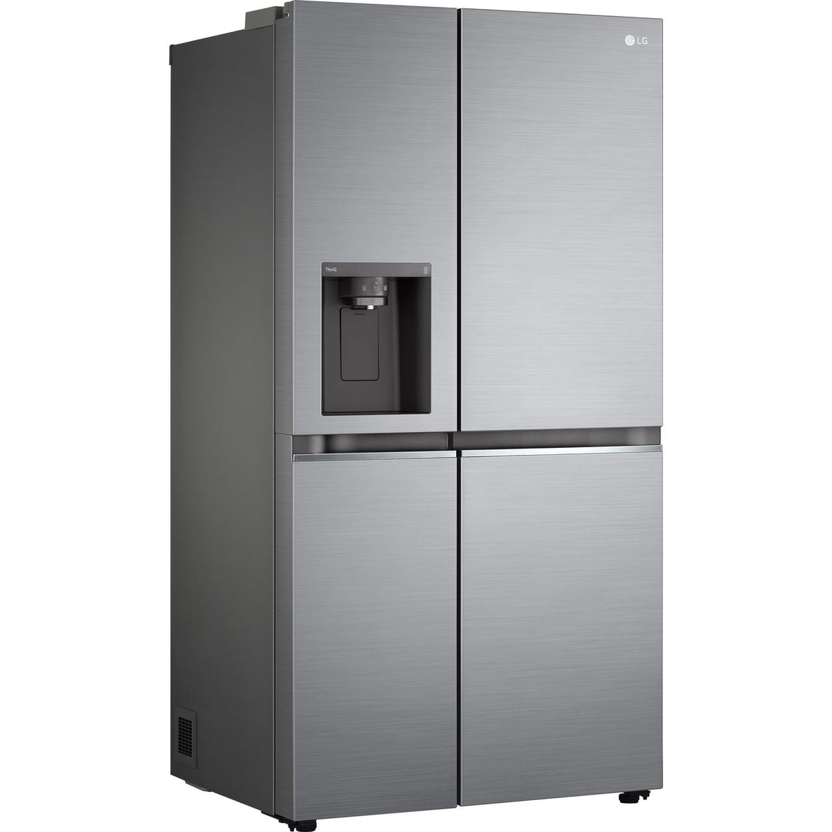 LG NatureFRESH™ GSLA81PZLD Wifi Connected Non-Plumbed Frost Free American Fridge Freezer - Shiny Steel - D Rated