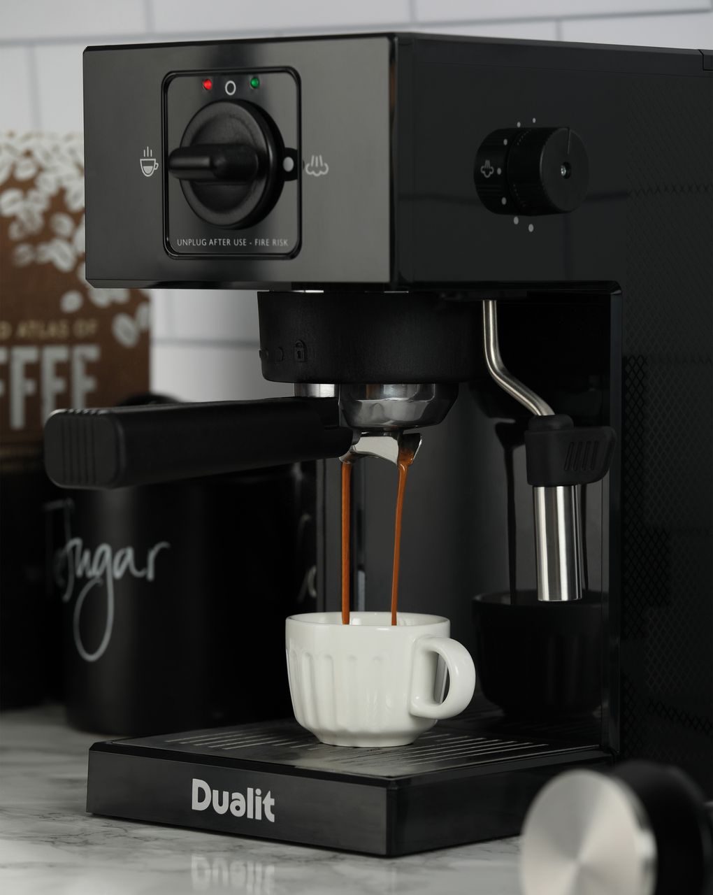 Dualit 84470 Espresso Coffee Machine - Matte Black