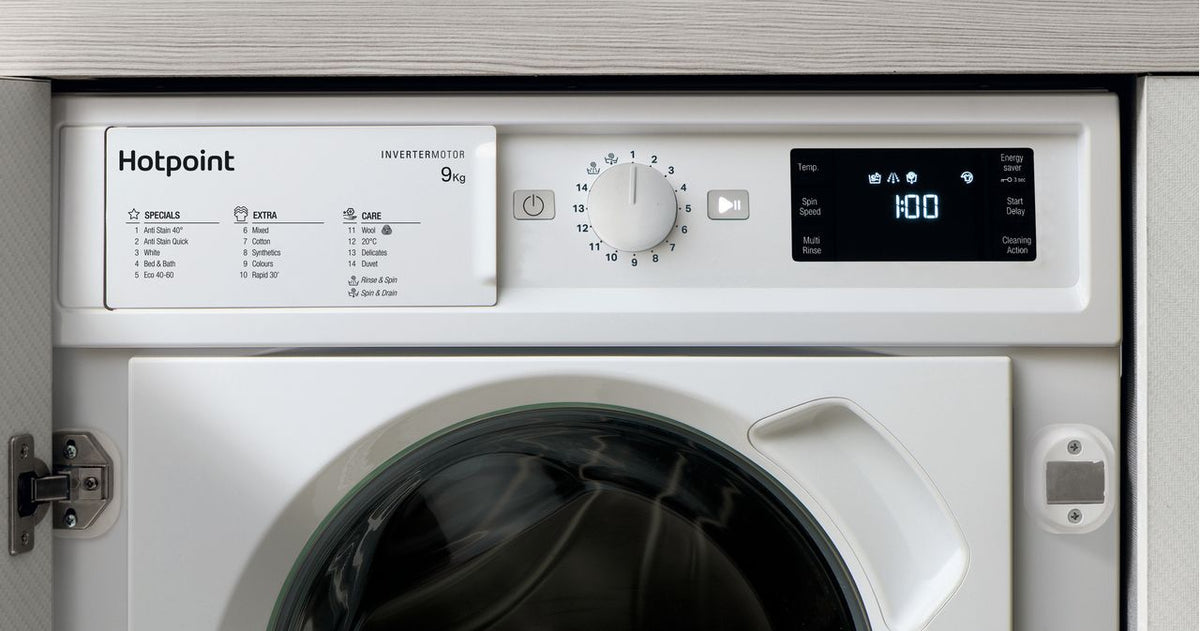 Hotpoint BIWMHG91485UK Integrated 9kg Washing Machine with 1400 rpm - White - B Rated