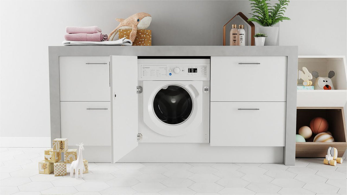 Indesit BIWMIL91485UK Integrated 9kg Washing Machine with 1400 rpm - White - B Rated