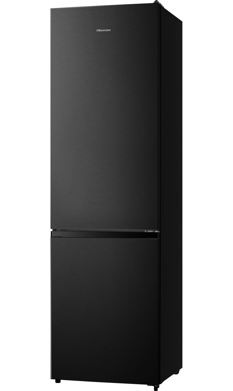 Hisense RB435N4BFE 70-30 Frost Free Fridge Freezer - Black - Stainless Steel - E Rated