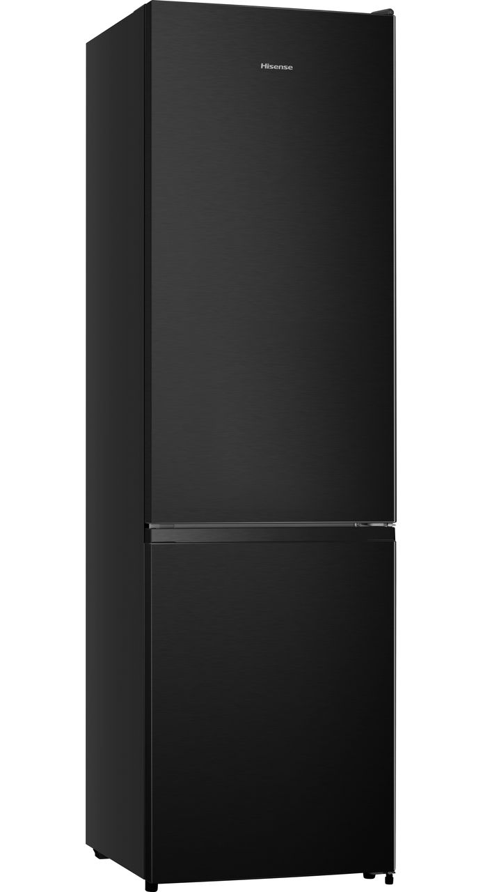 Hisense RB435N4BFE 70-30 Frost Free Fridge Freezer - Black - Stainless Steel - E Rated