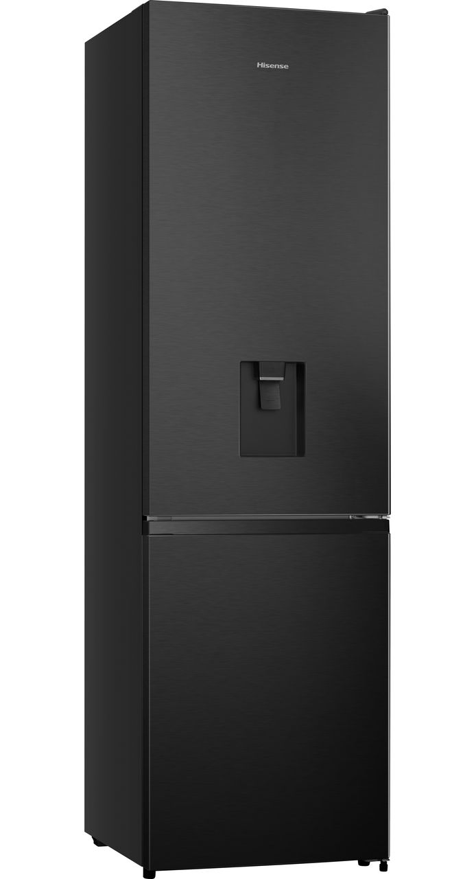 Hisense RB435N4WFE 60-40 Frost Free Fridge Freezer - Black - Stainless Steel - E Rated