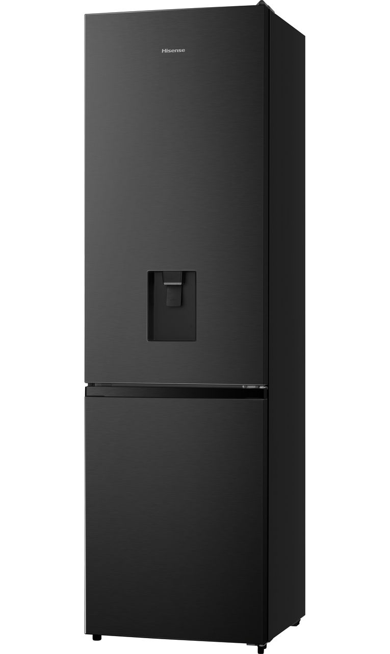 Hisense RB435N4WFE 60-40 Frost Free Fridge Freezer - Black - Stainless Steel - E Rated