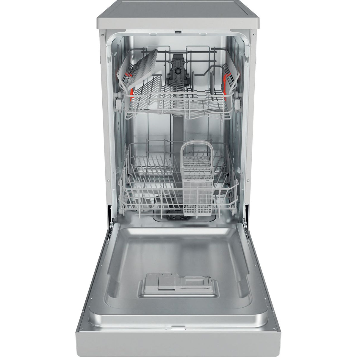 Hotpoint HF9E1B19SUK Slimline Dishwasher - Silver - F Rated