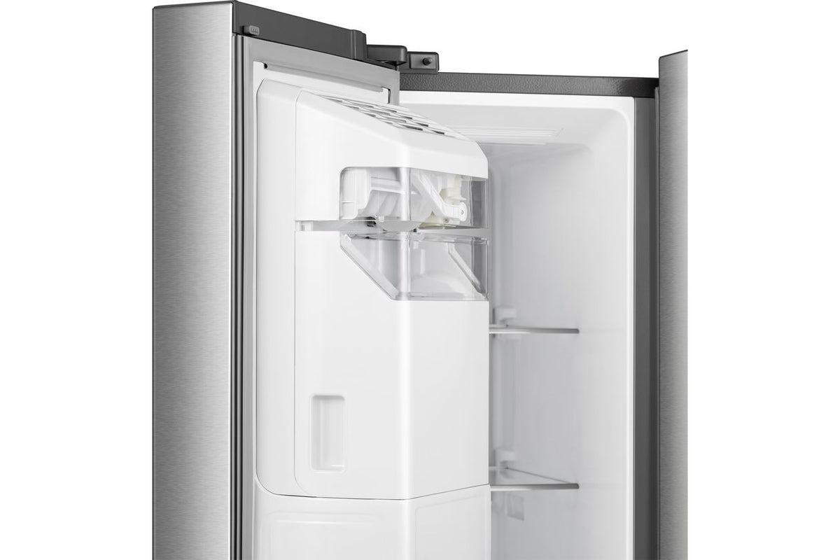 Hisense Pureflat Infinite RS818N4TIC Wifi Connected Non-Plumbed Total No Frost American Fridge Freezer - Stainless Steel - C Rated