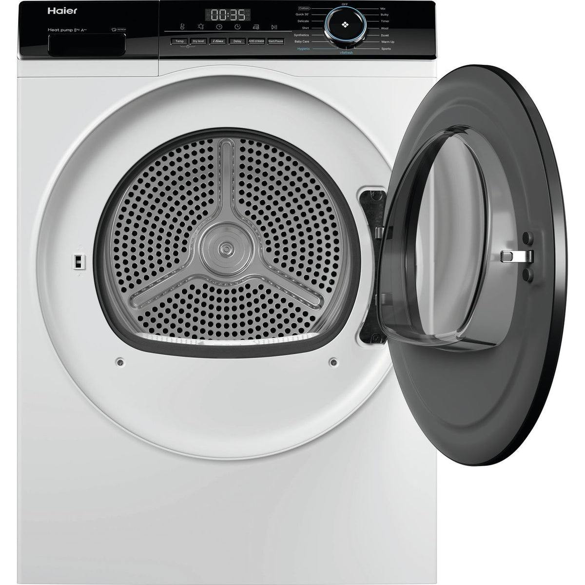 Haier i-Pro Series 3 HD90-A2939 9Kg Heat Pump Tumble Dryer - White - A++ Rated