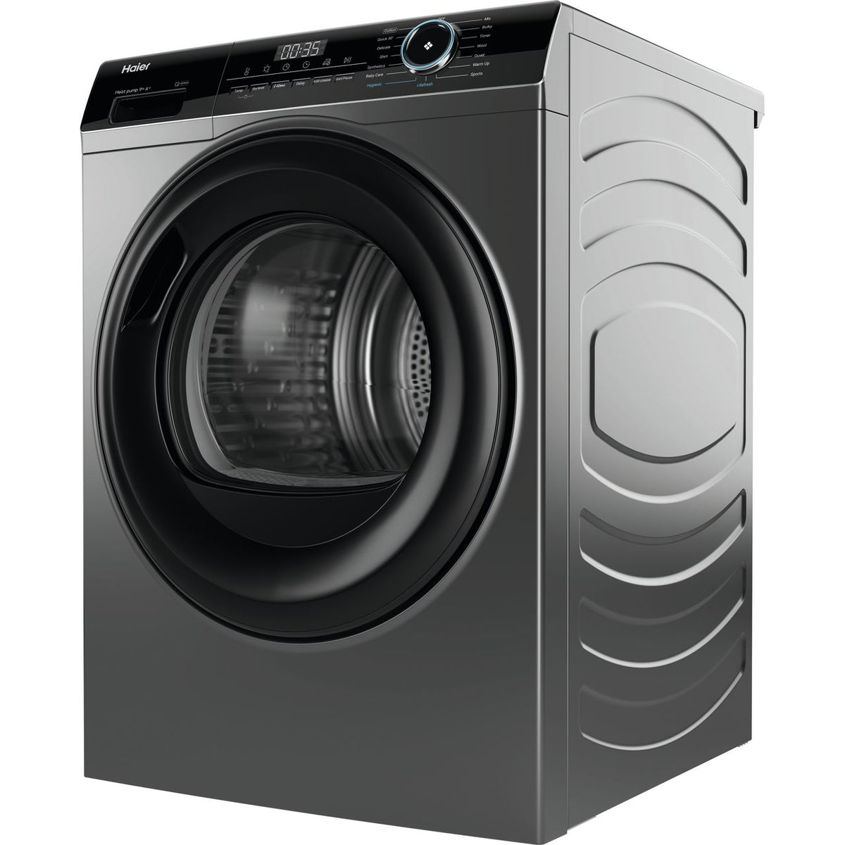 Haier i-Pro Series 3 HD90-A2939S 9Kg Heat Pump Tumble Dryer - Graphite - A++ Rated