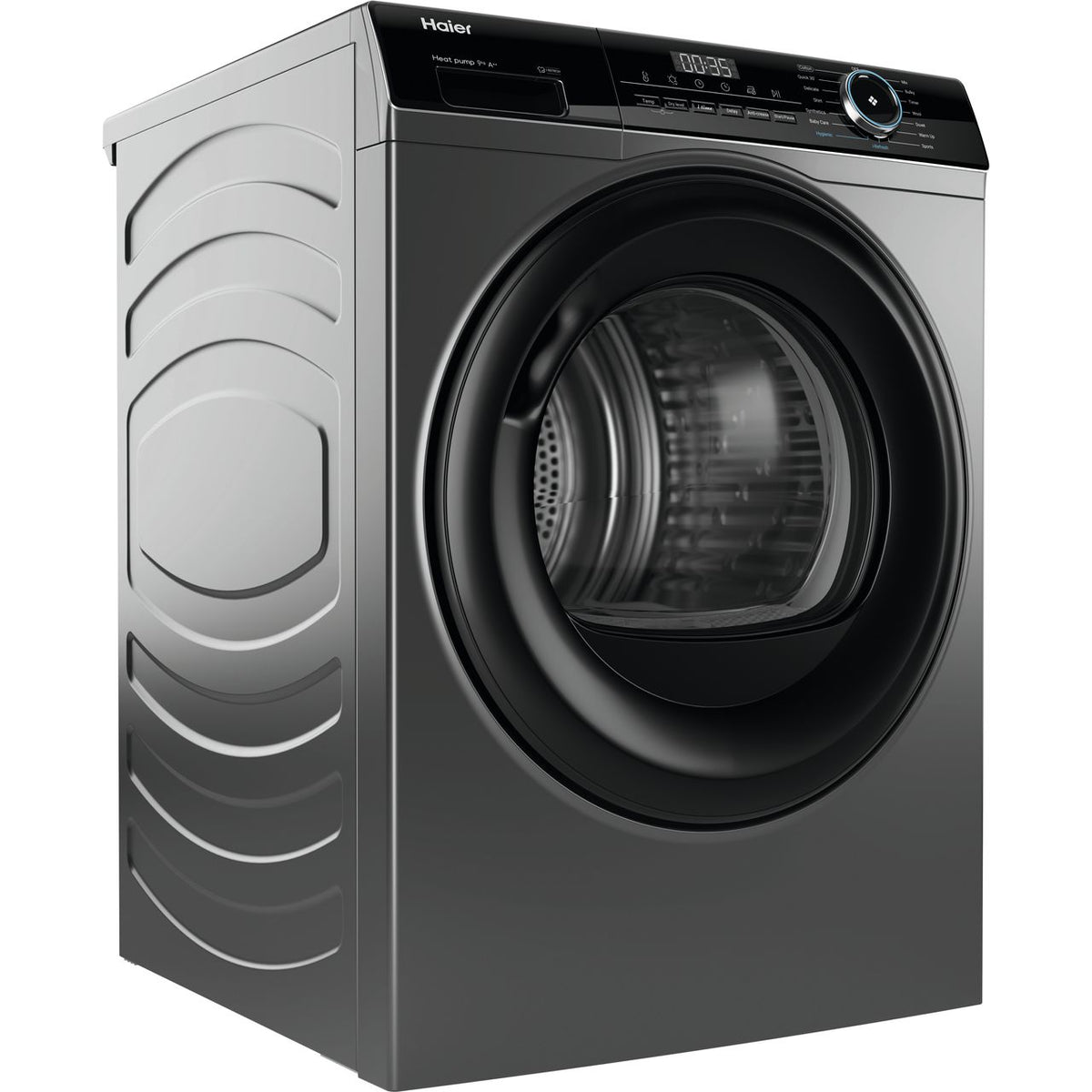 Haier i-Pro Series 3 HD90-A2939S 9Kg Heat Pump Tumble Dryer - Graphite - A++ Rated