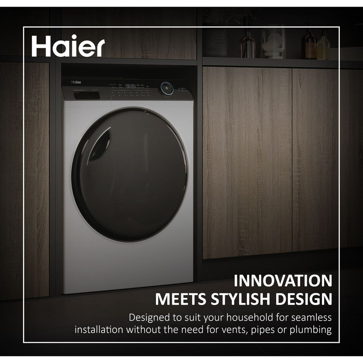 Haier i-Pro Series 3 HD90-A2939S 9Kg Heat Pump Tumble Dryer - Graphite - A++ Rated