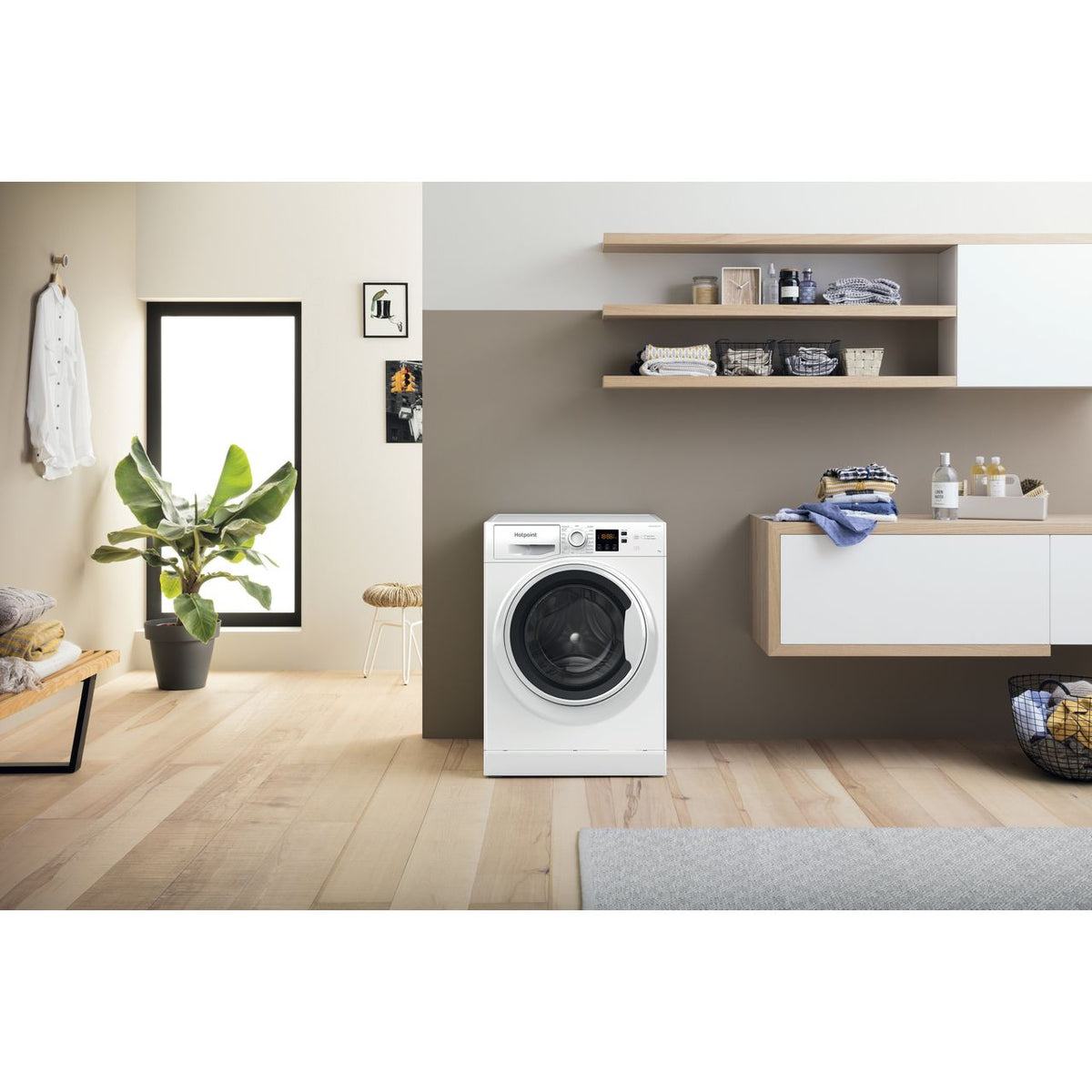 Hotpoint NSWA945CWWUKN 9kg Washing Machine with 1400 rpm - White - B Rated