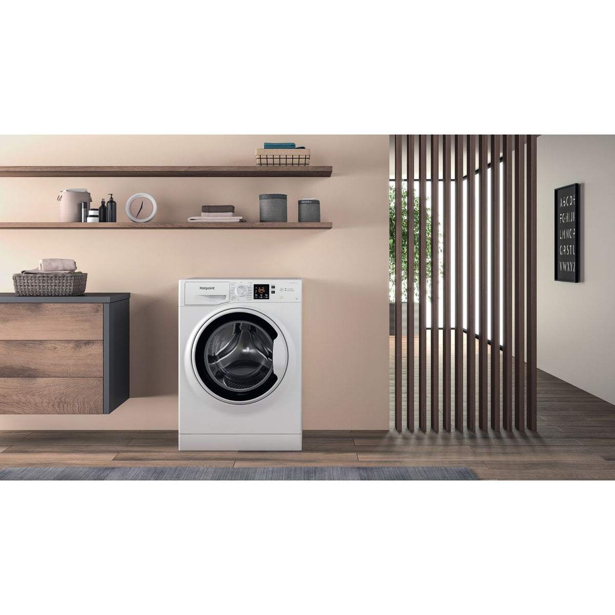 Hotpoint NSWA945CWWUKN 9kg Washing Machine with 1400 rpm - White - B Rated