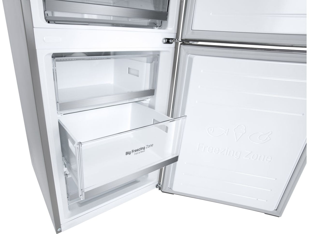 LG NatureFRESH™ GBB92STACP1 Wifi Connected 70-30 Frost Free Fridge Freezer - Stainless Steel - C Rated