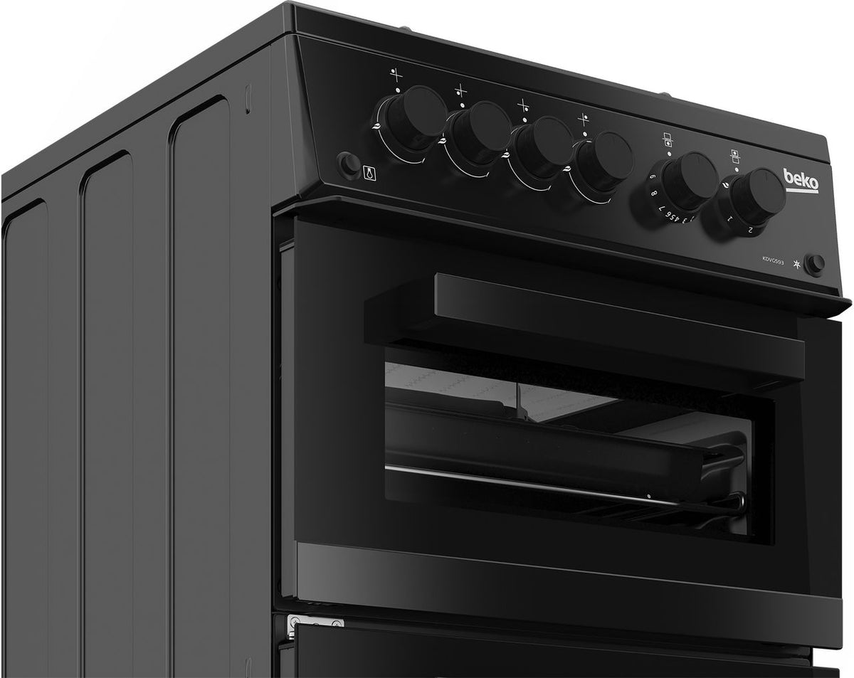 Beko KDVG593K Gas Cooker with Gas Grill - Black - A+ Rated