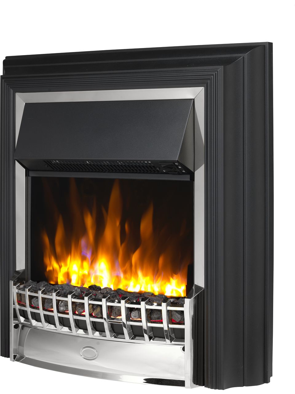 Dimplex Optiflame CHT20X-CH Coal Effect With Remote Control - Chrome