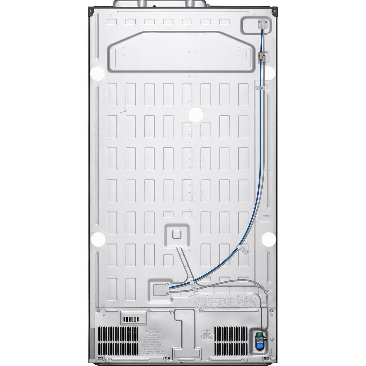 LG NatureFRESH™ GSLV70MCTD Wifi Connected Plumbed Frost Free American Fridge Freezer - Matt Black - D Rated