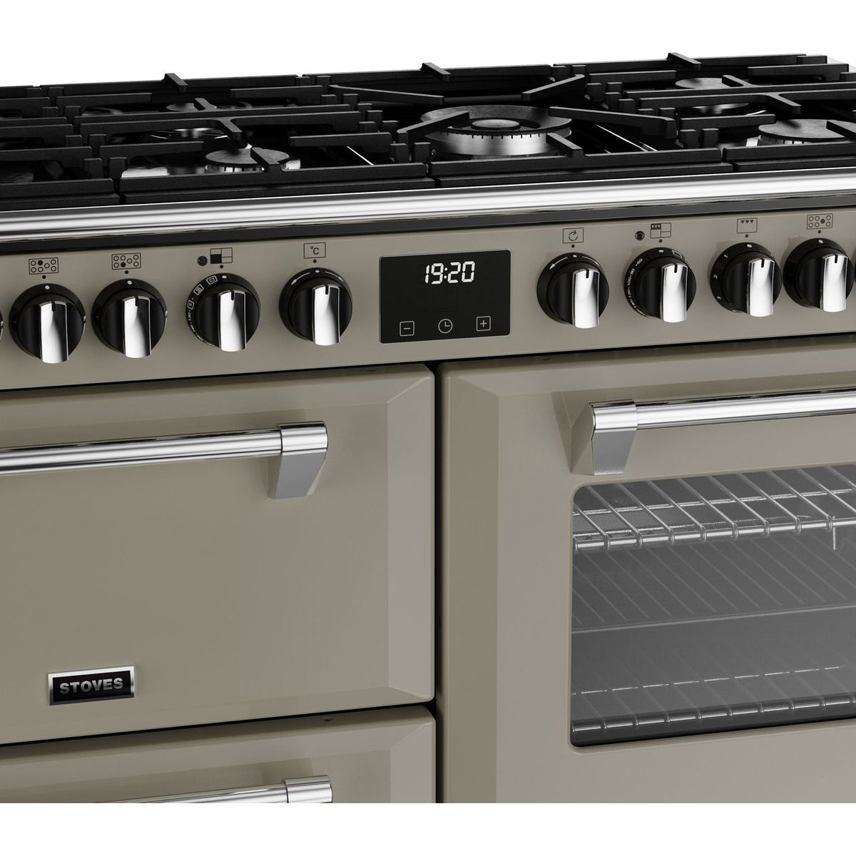 Stoves Richmond Deluxe ST DX RICH D1100DF PMU Dual Fuel Range Cooker - Porcini Mushroom - A Rated