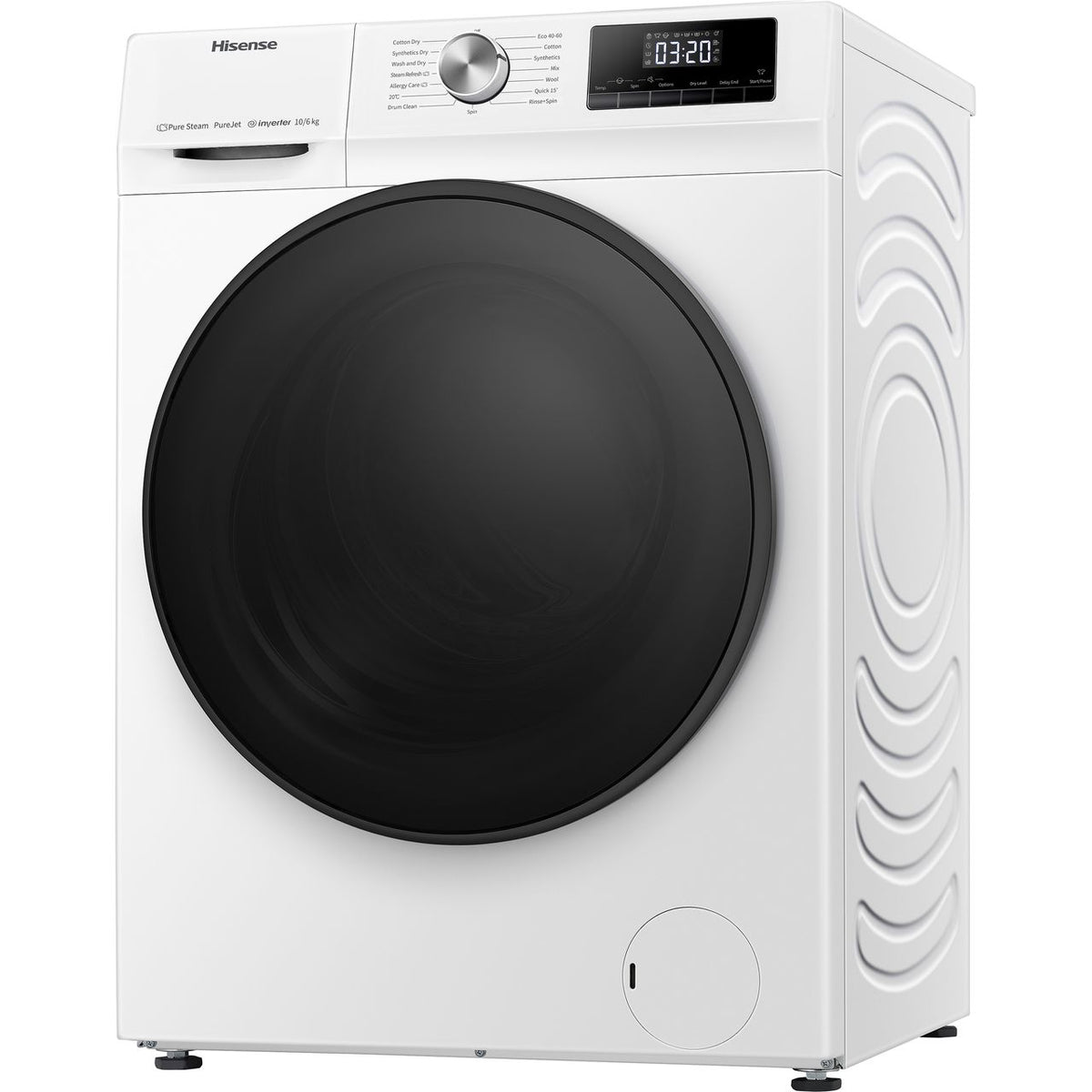 Hisense 3 Series WDQA1014EVJM 10Kg - 6Kg Washer Dryer with 1400 rpm - White - D Rated