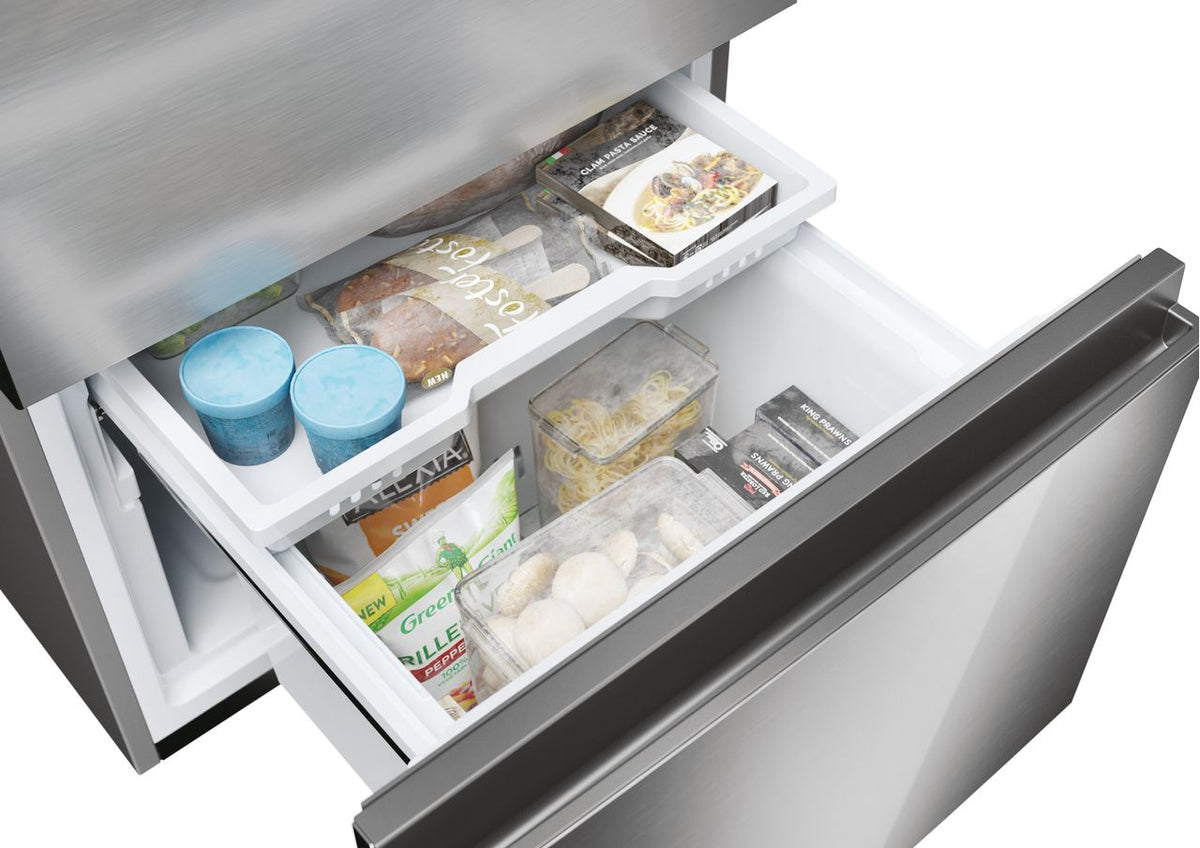 Haier 3D 60 Series 5 HTW5618DWMG Wifi Connected 60-40 Total No Frost Fridge Freezer - Silver - D Rated