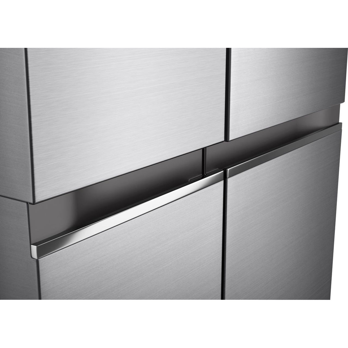 LG NatureFRESH™ GSBV70PZTL Frost Free American Fridge Freezer - Shiny Steel - E Rated