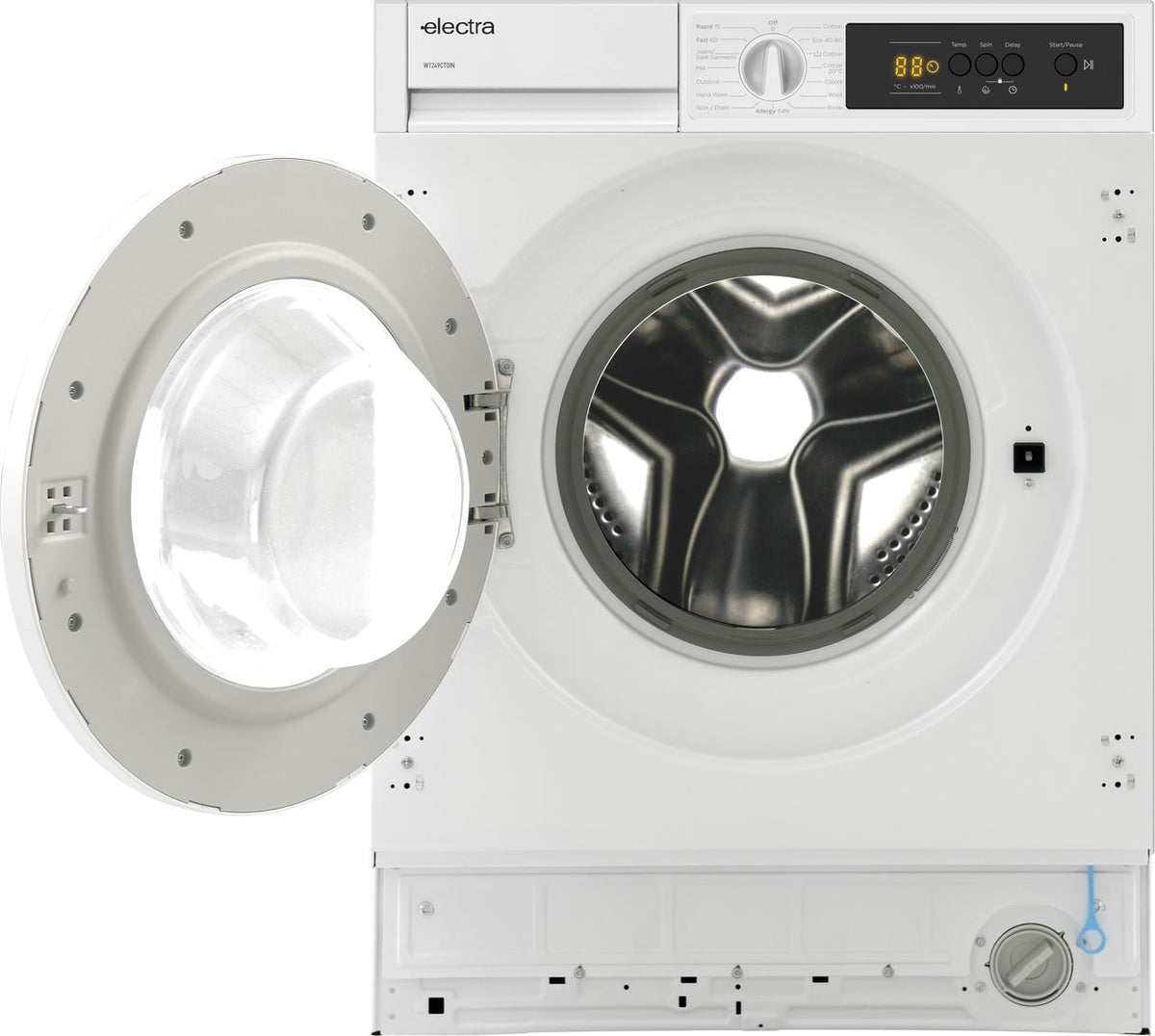 Electra W1249CT0IN Integrated 7kg Washing Machine with 1200 rpm - White - D Rated