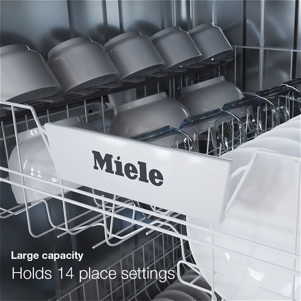 Miele Active S G5162 SCVi Fully Integrated Standard Dishwasher - Clean Steel Control Panel - D Rated