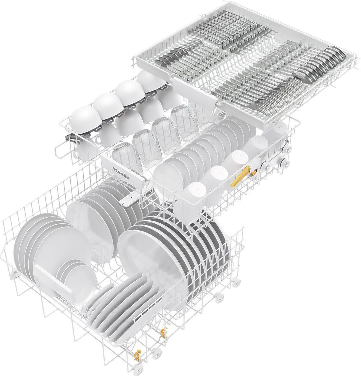 Miele Active S G5162 SCVi Fully Integrated Standard Dishwasher - Clean Steel Control Panel - D Rated