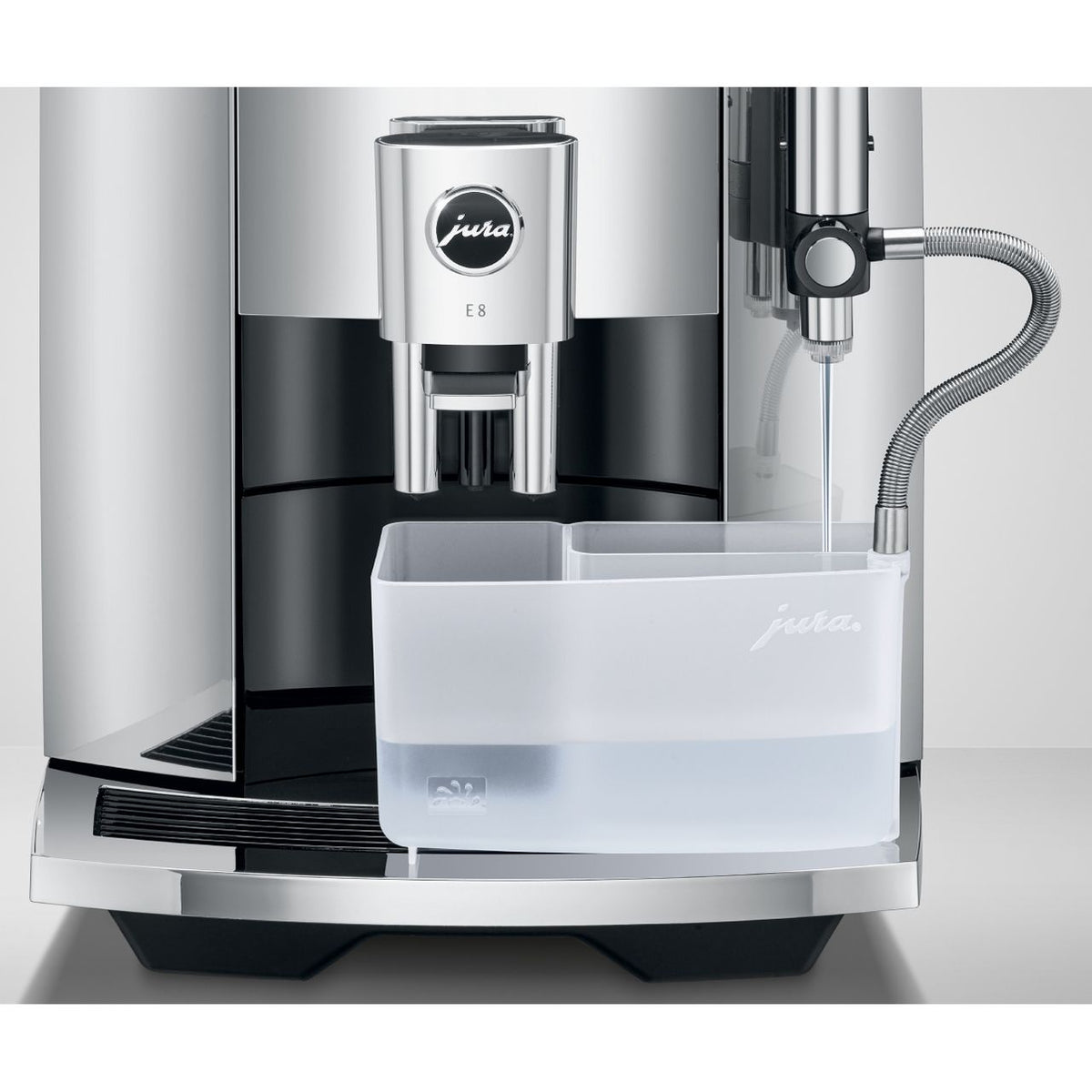 Jura E8 15363 Bean to Cup Coffee Machine - Chrome