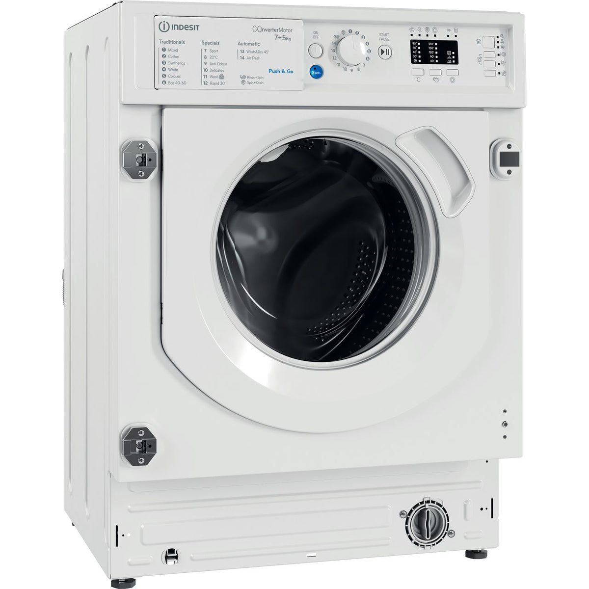 Indesit BIWDIL75148UK Integrated 7Kg - 5Kg Washer Dryer with 1400 rpm - White - E Rated