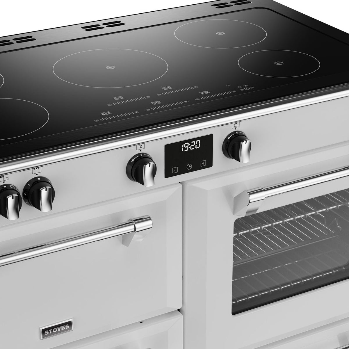 Stoves Richmond Deluxe ST DX RICH D1100Ei TCH IWH Electric Range Cooker with Induction Hob - Icy White - A Rated