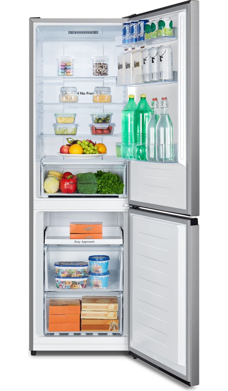 Hisense RB390N4ACE 60-40 Total No Frost Fridge Freezer - Stainless Steel - E Rated