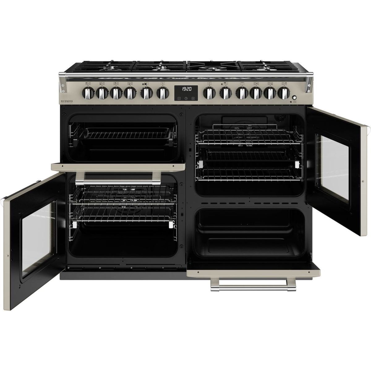 Stoves Richmond Deluxe ST DX RICH D1100DF PMU Dual Fuel Range Cooker - Porcini Mushroom - A Rated