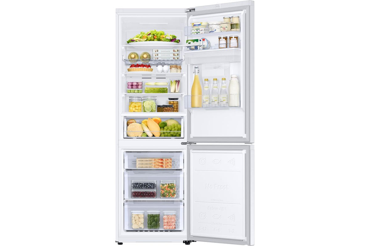 Samsung Series 4 RB34C652DWW Wifi Connected 60-40 Total No Frost Fridge Freezer - White - D Rated