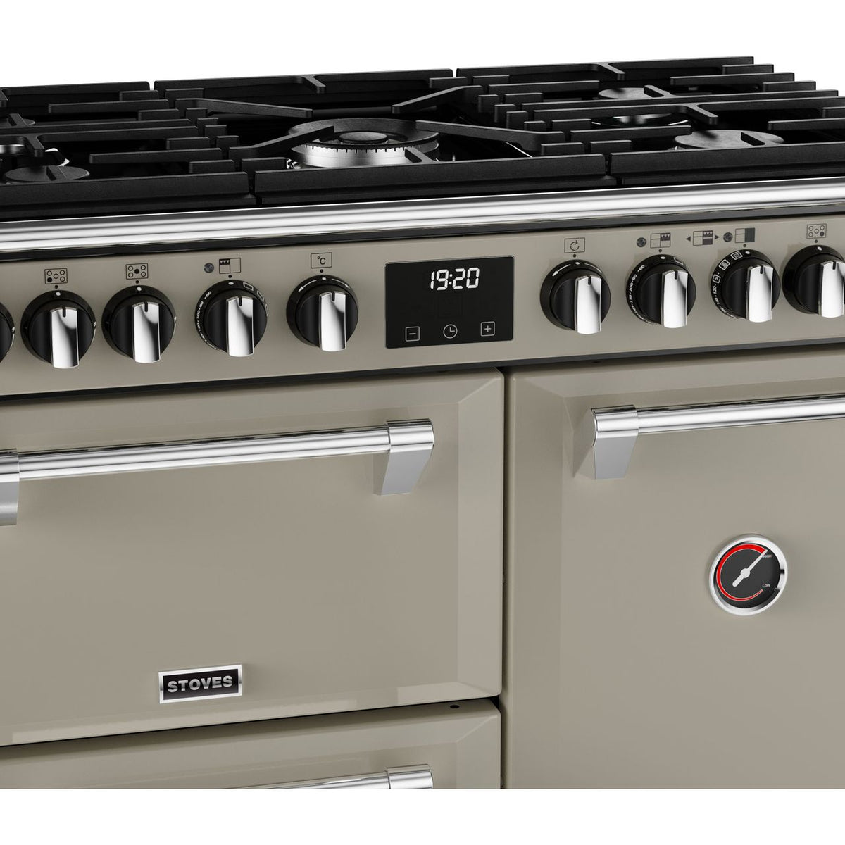 Stoves Richmond Deluxe ST DX RICH D900DF PMU_ Dual Fuel Range Cooker - Porcini Mushroom - A Rated