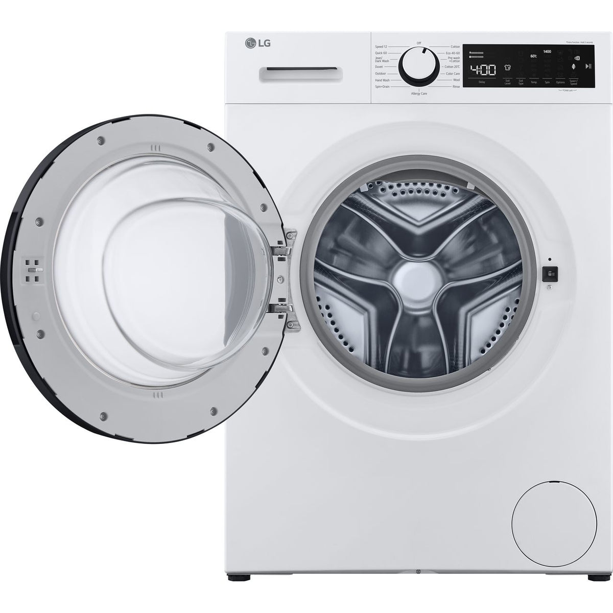 LG F4T209WSE 9kg Washing Machine with 1400 rpm - White - A Rated