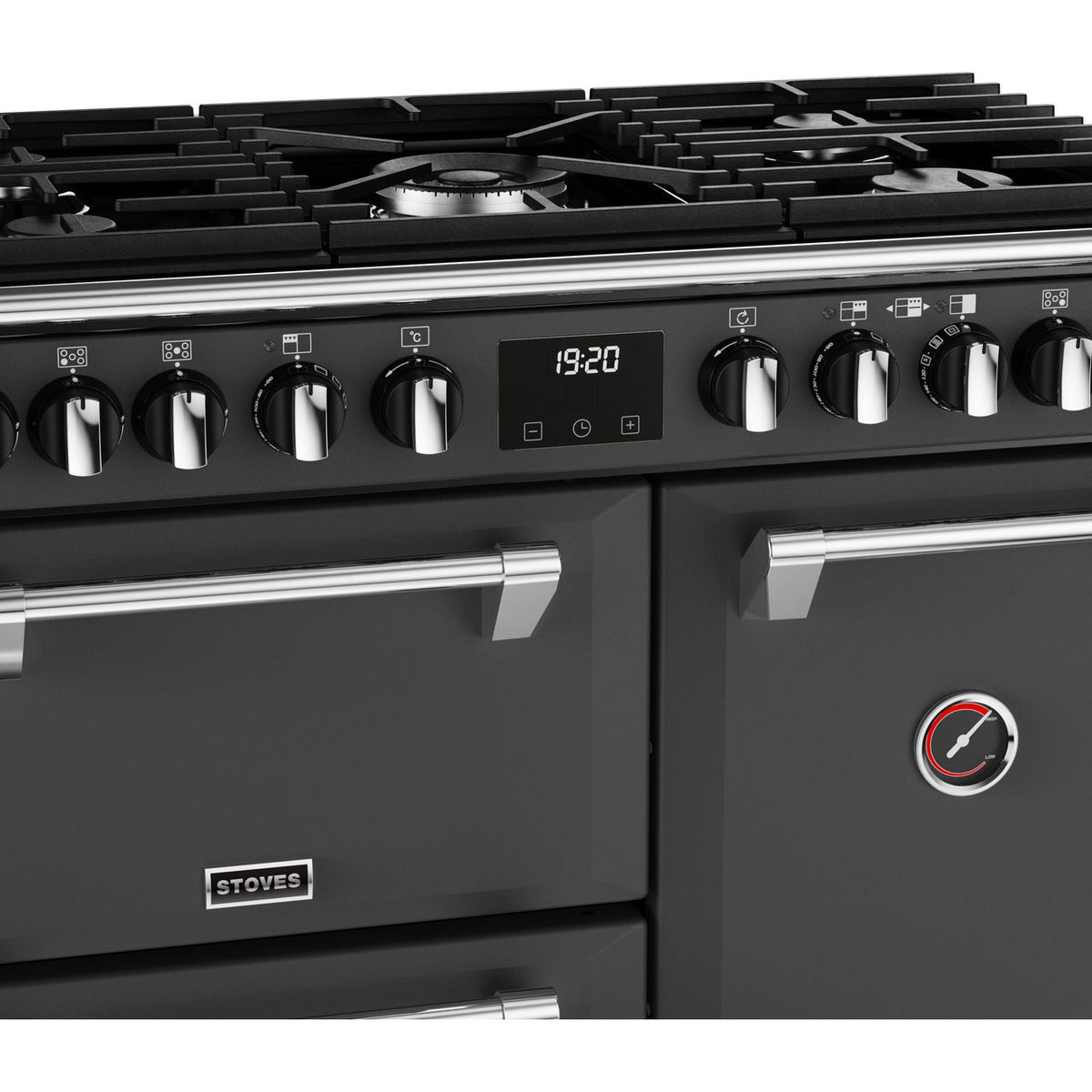 Stoves Richmond Deluxe ST DX RICH D900DF AGR Dual Fuel Range Cooker - Anthracite - A Rated