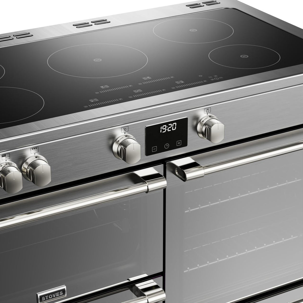 Stoves Sterling Deluxe ST DX STER D1100Ei TCH SS Electric Range Cooker with Induction Hob - Stainless Steel - A-A-A Rated