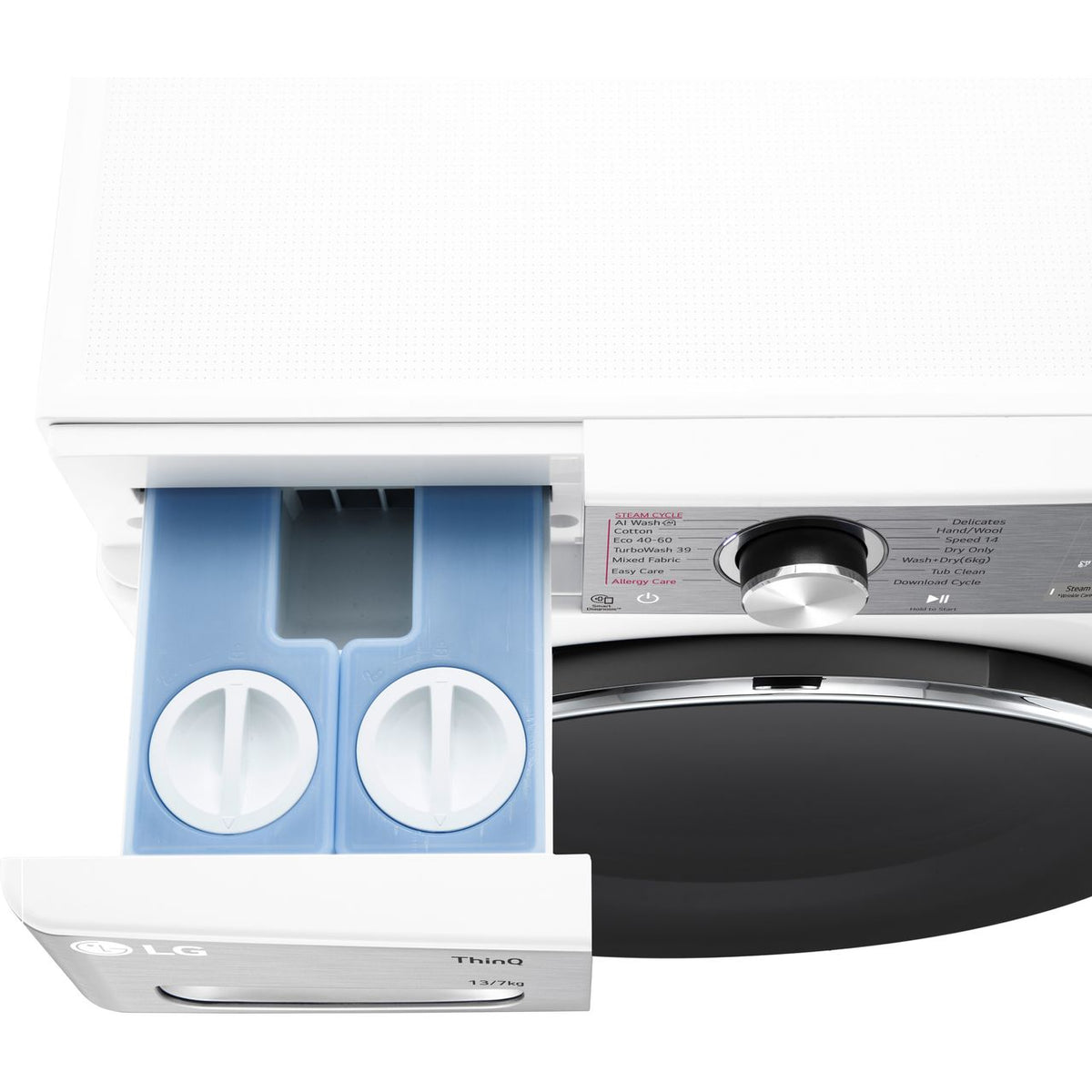 LG FWY937WCTA1 Wifi Connected 13 Kg - 7Kg Washer Dryer with 1400 rpm - White - D Rated