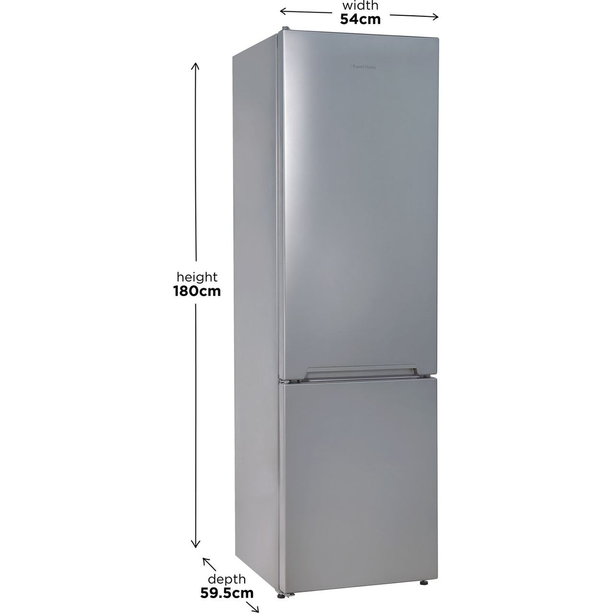 Russell Hobbs RH180FFFF55S 70-30 Frost Free Fridge Freezer - Silver - F Rated