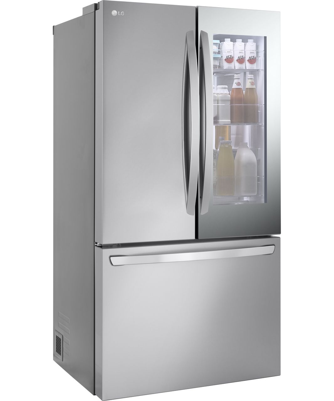 LG InstaView™ GMZ765STHJ Wifi Connected Plumbed Frost Free American Fridge Freezer - Stainless Steel - E Rated