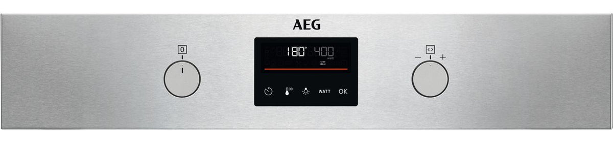 AEG 800 COMBIQUICK KMK365060M Built In Combination Microwave Oven - Stainless Steel