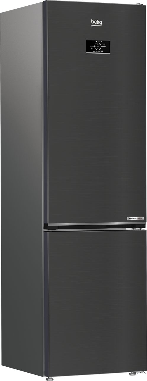 Beko CNG6603VPZ 70-30 Frost Free Fridge Freezer - Black Steel - C Rated