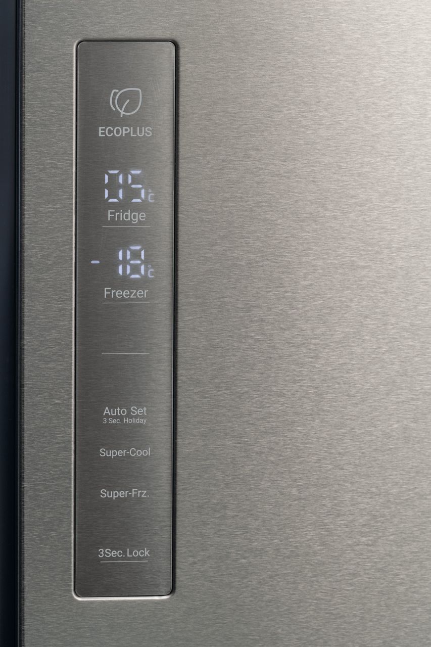 Haier Cube 90 Series 5 HCR59F19ENMM Total No Frost American Fridge Freezer - Silver - E Rated