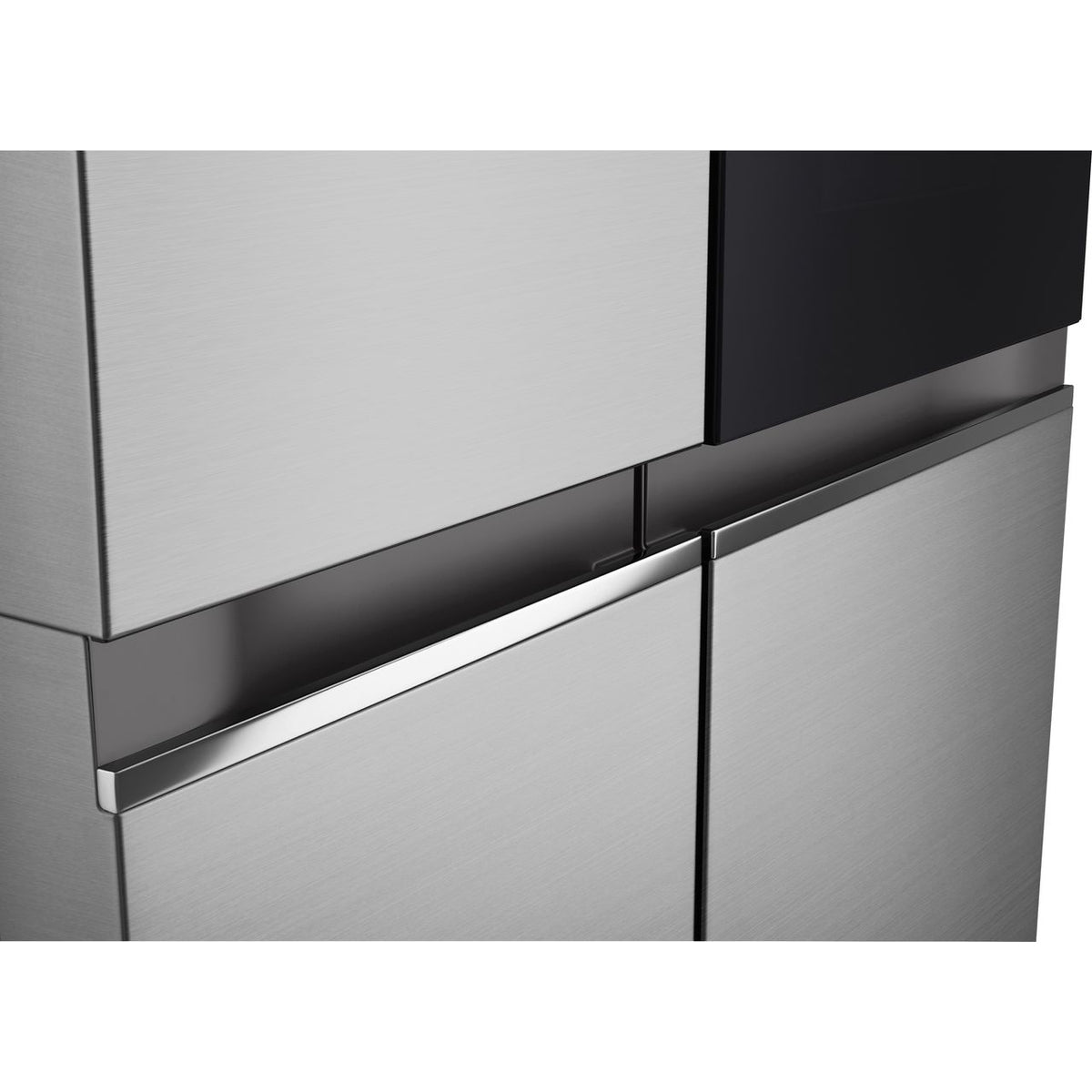 LG InstaView™ GSVV80PYLL Wifi Connected Frost Free American Fridge Freezer - Prime Silver - E Rated