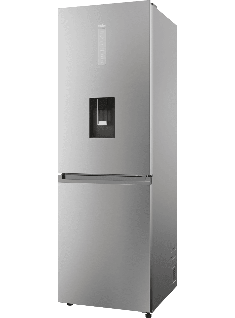 Haier HDPW5618DWPK 50-50 Total No Frost Fridge Freezer - Platinum Inox - D Rated