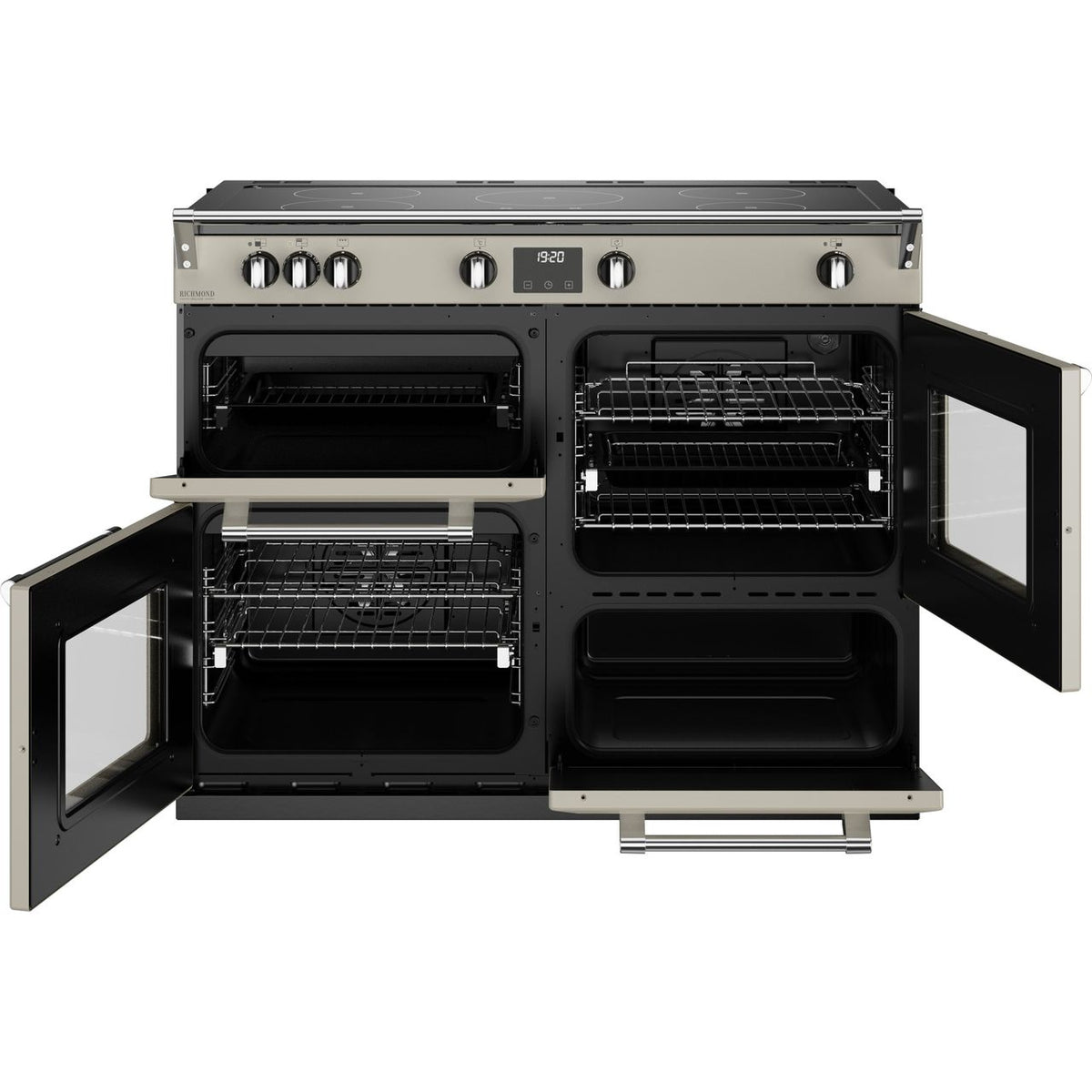 Stoves Richmond Deluxe ST DX RICH D1100Ei TCH PM Electric Range Cooker with Induction Hob - Porcini Mushroom - A Rated